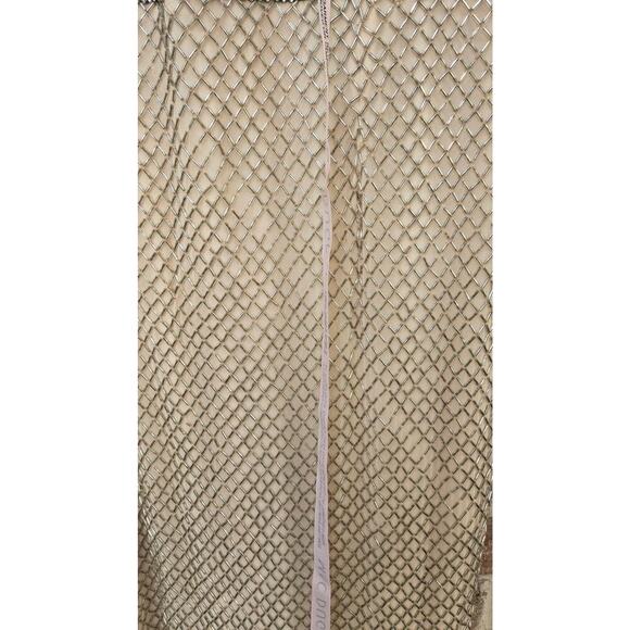 Mac Duggal Beaded Butterfly Sleeve Column Gown - Nude Silver size 10 NWT - Picture 8 of 9